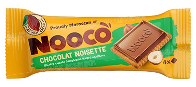 BISCUIT & TABLETTE CHOCOLAT NOISETTE 52G NOOCO