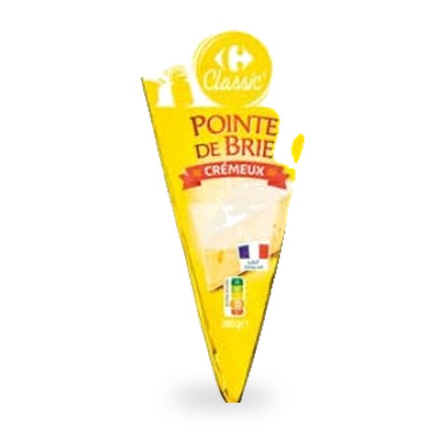 Fromage Pointe de Brie Carrefour 200g 28 mm