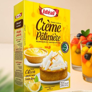 Préparation en poudre pour crème pâtissière saveur citron 200g - IDEAL