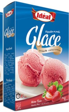 Préparation pour crème glacée fraise 120g - IDEAL