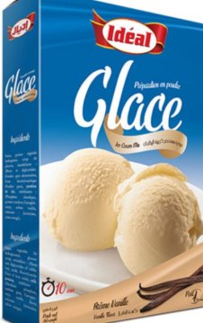 Préparation pour crème glacée vanille 120g - IDEAL