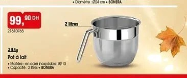 Pot à lait Bonera – 2L