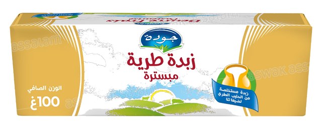 BEURRE FRAIS PASTEURISE PLAQUETTE 100G JAOUDA