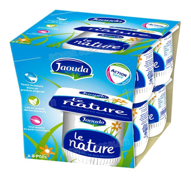 YAOURT NATURE 8*110G PACK JAOUDA