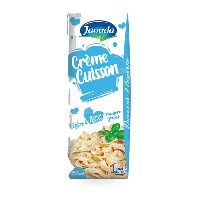 CREME DE CUISSON LEGERE 18% M.G 200ML JAOUDA