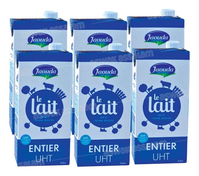 LAIT UHT ENTIER 6*1L JAOUDA