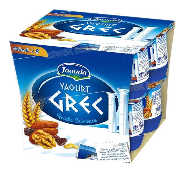YAOURT GREC MUESLI 8*110G PACK JAOUDA