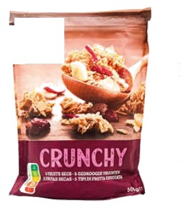 Muesli crunchy 5 fruits secs – 500g