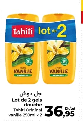 Gel douche Tahiti Original vanille – Lot de 2 x 250ml