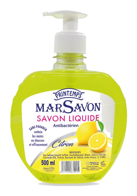 Savon liquide pour mains Printemps citron – 500ml