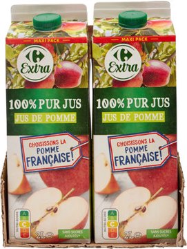 Pur jus de pomme Carrefour – 90cl
