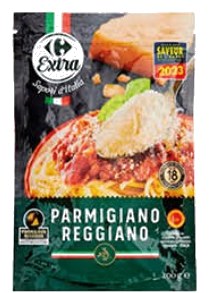 Parmigiano Reggiano râpé Carrefour – 100g