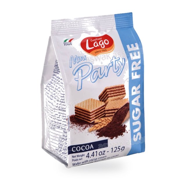 MINI GAUFRETTES SANS SUCRE CACAO 125G LAGO