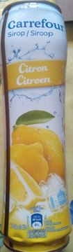 Sirop de citron Carrefour – 750ml