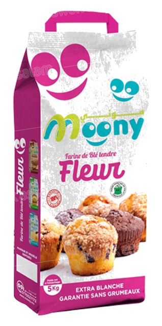 FARINE FLEUR DE BLE TENDRE 5KG MOONY