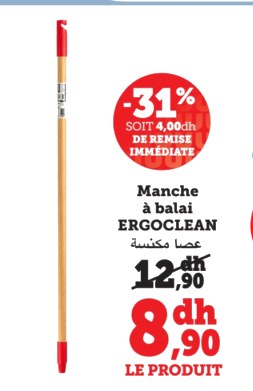 Manche à balai ERGOCLEAN