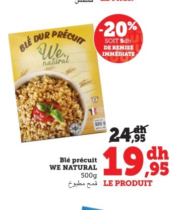 Blé pré-cuit – 500g