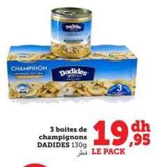 Champignons – Lot de 3 x 130g