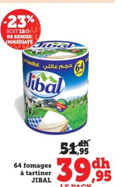 Fromage à tartiner – 64 portions