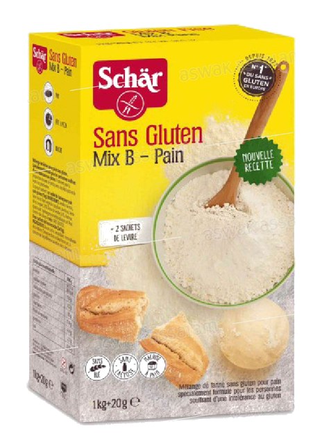 FARINE MIX B SANS GLUTEN SPECIAL PAIN 1KG SCHAR
