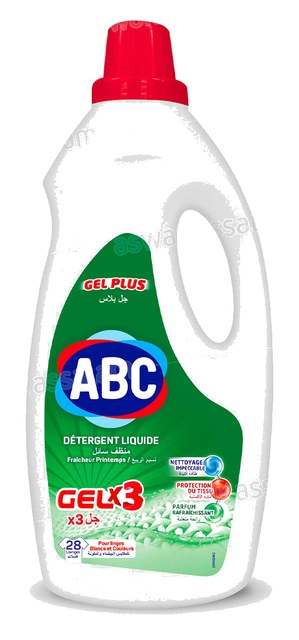 LESSIVE LIQUIDE GEL PLUS FRAICHEUR PRINTEMPS 1,8L ABC