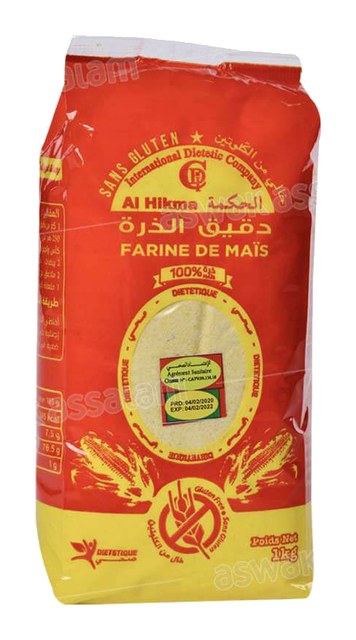 FARINE DE MAIS EXTRA FINE 1KG AL HIKMA