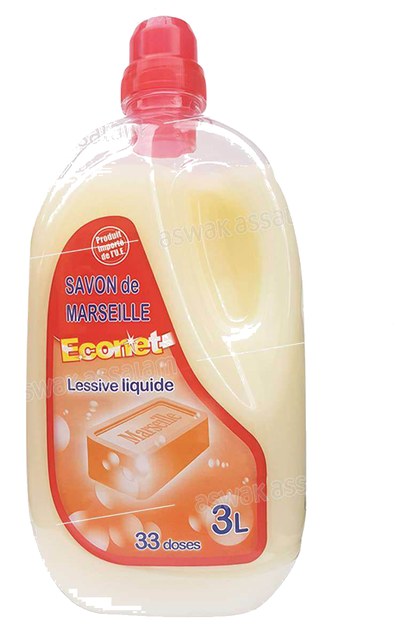 LESSIVE LIQUIDE SAVON DE MARSEILLE 3L ECONET