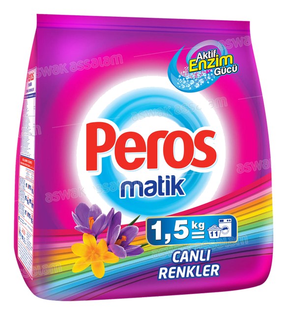 LESSIVE MACHINE COULEURS VIVES 1,5KG PEROS
