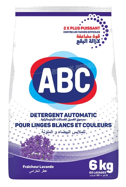 LESSIVE MACHINE FRAICHEUR LAVANDE 6KG ABC