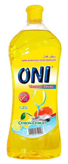 LIQUIDE VAISSELLE CITRON 1,25L ONI