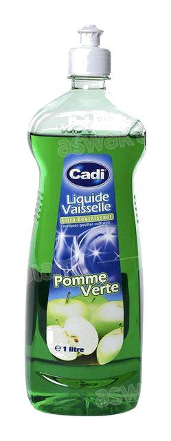 LIQUIDE VAISSELLE CONCENTRE POMME VERTE 1L CADI