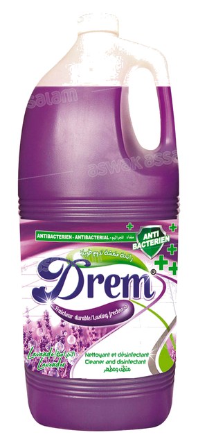 NETTOYANT SOL ET DESINFECTANT LAVANDE 5L DREM