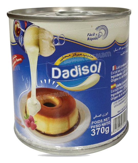 LAIT CONCENTRE SUCRE 370G DADISOL