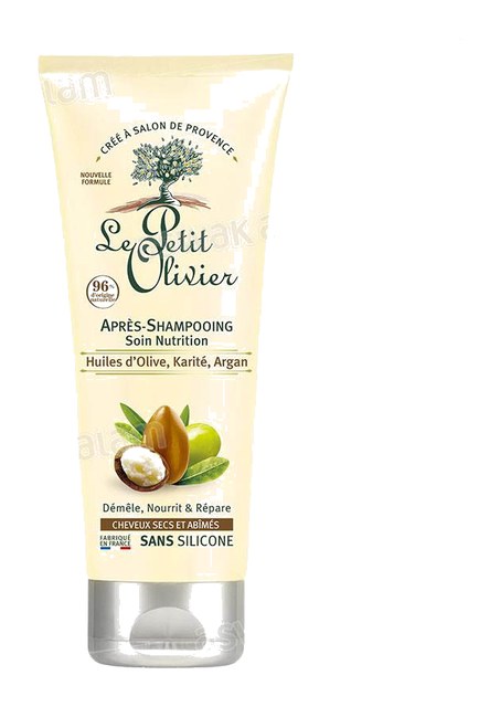 APRES-SHAMPOOING NUTRITION HUILES D’OLIVE, KARITE, ARGAN 200ML LE PETIT OLIVIER