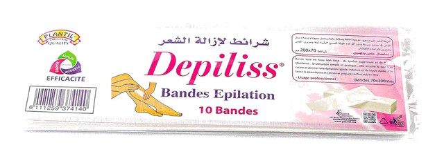 BANDES EPILATION 10 PIECES DEPILISS