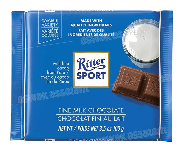 CHOCOLAT AU LAIT 100G RITTER SPORT