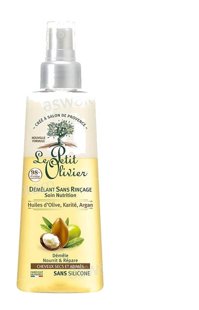 DEMELANT SANS RINCAGE NUTRITION HUILES D’OLIVE, KARITE, ARGAN 150ML LE PETIT OLIVIER