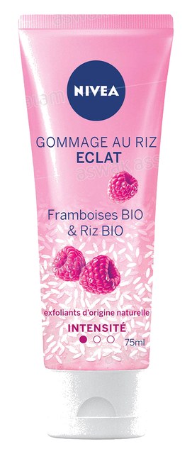 GOMMAGE ECLAT AUX FRAMBOISES ET AU RIZ BIO NIVEA