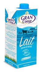 LAIT UHT DEMI ECREME 1L GRAN COEUR