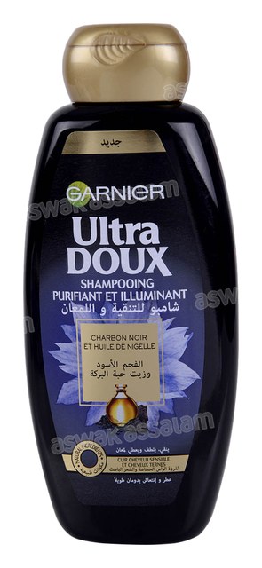 SHAMPOOING AU CHARBON NOIR ET HUILE DE NIGELLE POUR CUIR CHEVELU SENSIBLE 400ML ULTRA DOUX