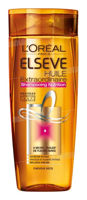 SHAMPOOING HUILE EXTRAORDINAIRE CHEVEUX NORMAUX A SECS 400ML ELSEVE