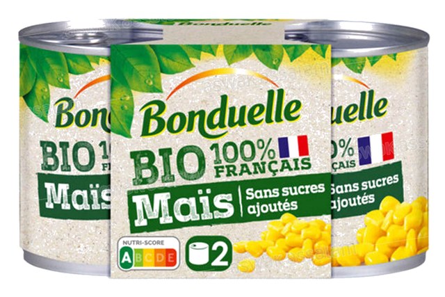 MAIS BIO SANS SUCRES AJOUTES 2*150G BONDUELLE