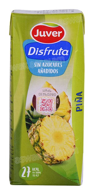 NECTAR ANANAS SANS SUCRE 200ML JUVER DISFRUTA