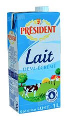 LAIT UHT DEMI ECREME 1L PRESIDENT
