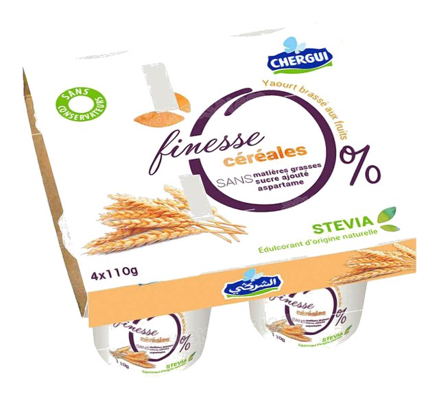 YAOURT FINESSE CEREALES 4*110G PACK CHERGUI