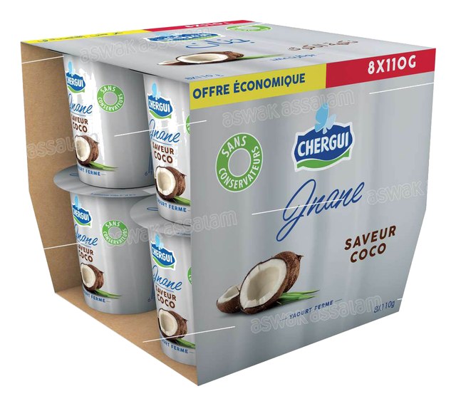 YAOURT JNANE COCO 8*110G CHERGUI