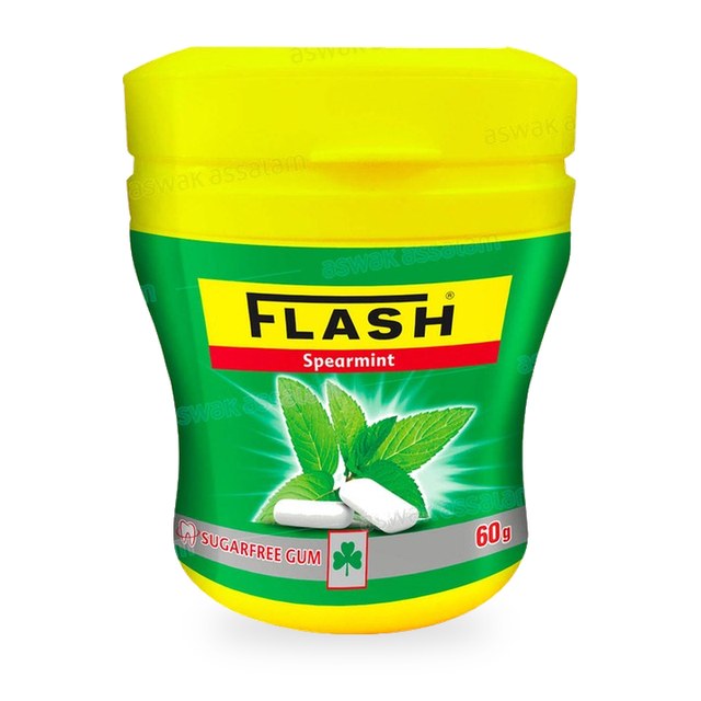 CHEWING-GUM SPEARMINT SANS SUCRE DRAGEES 60G POT IGLOO FLASH