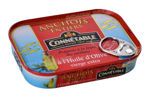 ANCHOIS A L’HUILE D’OLIVE EXTRA VIERGE 100G CONNETABLE