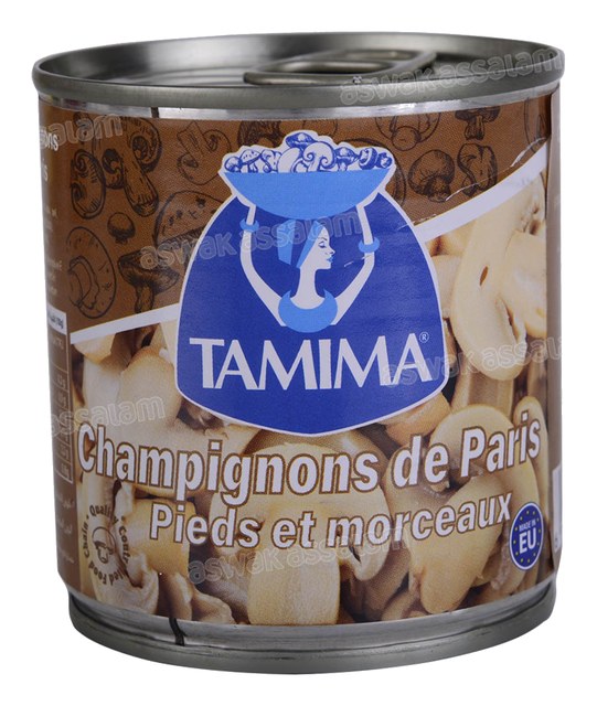 CHAMPIGNONS DE PARIS PIEDS ET MORCEAUX 195G TAMIMA