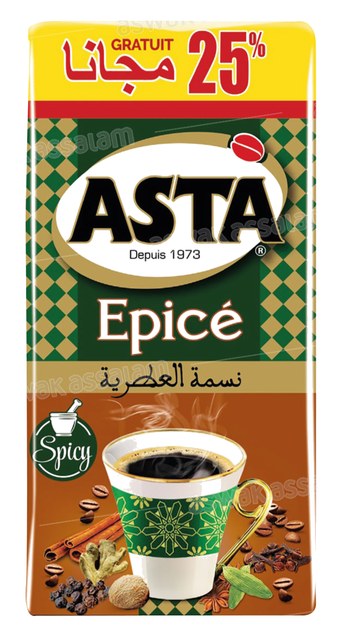 CAFE MOULU EPICE 200G ASTA (GRATUIT 25% INTEGRE)